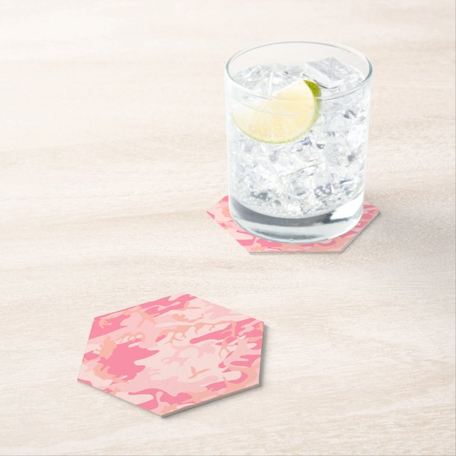 Porta-copo De Papel Camuflagem Rosa, Militar, Exército (Insitu)