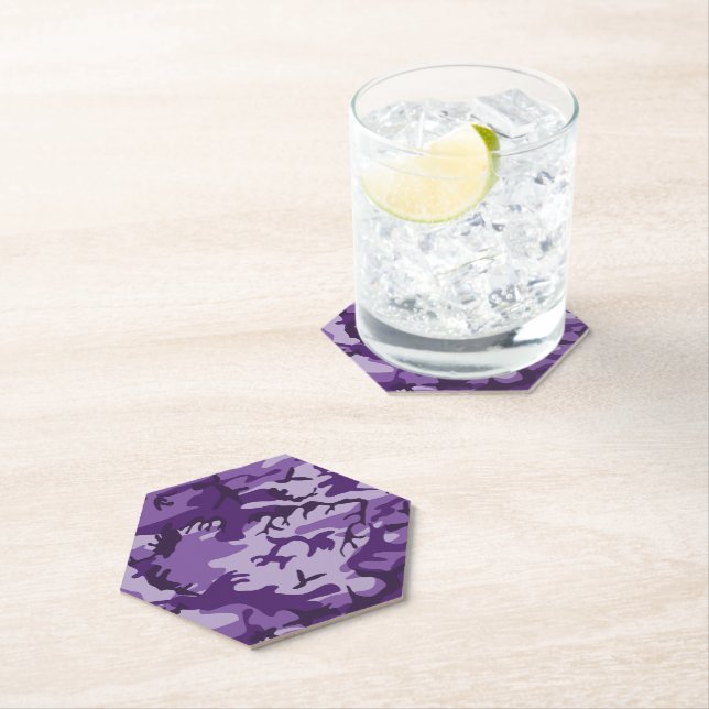 Porta-copo De Papel Camuflagem Roxa, Militares, Exército (Insitu)