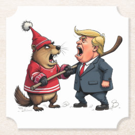 Porta-copo De Papel Canadá lutando contra Trump