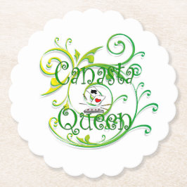 Porta-copo De Papel Canasta Queen Paper Coaster