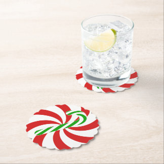 Porta-copo De Papel Candy cane swirl