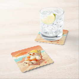 Porta-copo De Papel Canino de Sorriso - Modo de Praia Ativado