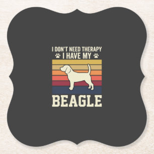 Porta-copo De Papel Cão Beagle Vintage Terapia Retro