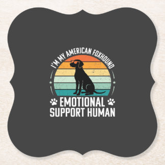Porta-copo De Papel Cão de Apoio Emocional Humano Foxhound Americano