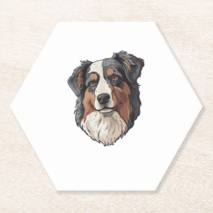 Porta-copo De Papel Cão pastor australiano