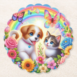 Porta-copo De Papel Cãozinho/cachimbo/arco-íris de gatinho