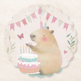 Porta-copo De Papel Capybara Birthday Bash Party Decor Paper Porta cop