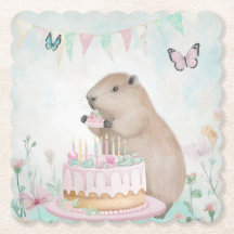Capybara Cakefest Kids - Porta copos de papel