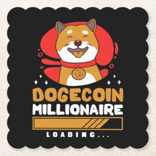 Porta-copo De Papel Carregamento do Crypto DogeCoin Millionaire