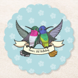 Porta-copo De Papel Cartografia de festas de aniversário Coloridas