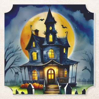 Porta-copo De Papel Casa Branca Assombrada: Porta copos De Bilhete Per