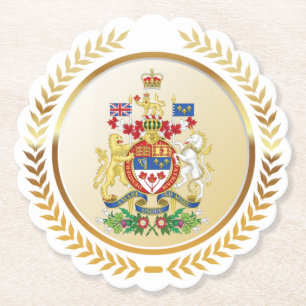 Porta-copo De Papel Casaco de armas do Canadá
