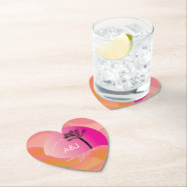 Porta-copo De Papel Casamento Branco Cor-de-rosa-rosa-rosa-sol tropica