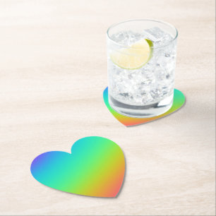 Porta-copo De Papel Casamento com Gradiente Bright Rainbow