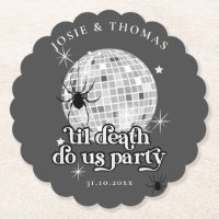 Casamento de Aranhas e Bola de Disco Retro Hallowe