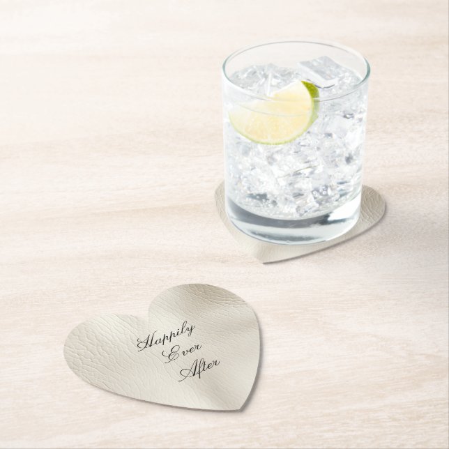 Porta-copo De Papel Casamento de Couro Branco Faux Leather (Insitu)