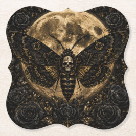 Porta-copo De Papel Casamento de Mariposa da Morte Gótica - Romance So