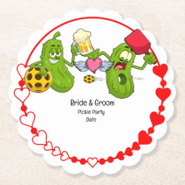 Porta-copo De Papel Casamento de Pickleball