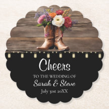 Casamento Elegante Floral de Boots do Cowboy Ocide