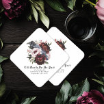 Porta-copo De Papel Casamento Floral Raven Raven Gótico Romântico<br><div class="desc">Este design de casamento floral de gótico apresenta uma ilustração simples e modesta de aquarela de um raven empoleirado num buquê. Perfeito para um casamento romântico de góticos ou outra ocasião especial. É perfeitamente adequado a um evento temático assustador no outono ou a um evento de inverno único num contexto...</div>