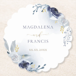 Porta-copo De Papel casamento rosa azul