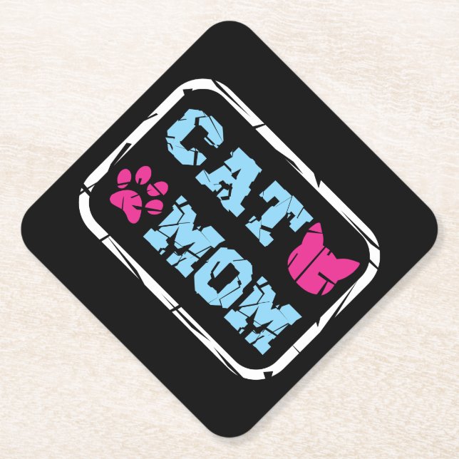 Porta-copo De Papel Cat Mãe (Frente)