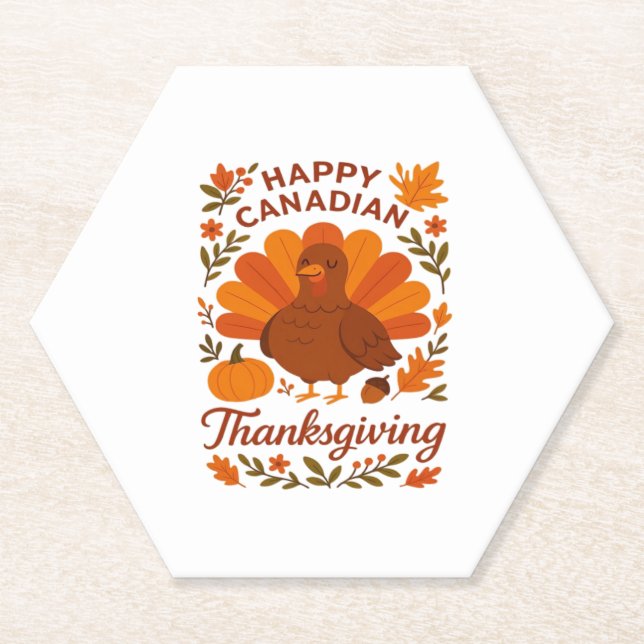 Porta-copo De Papel Celebração Clássica de Outono do Canadá T (Frente)