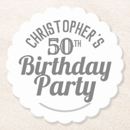 Porta-copo De Papel Celebração da 50ª Porta copos de Aniversário da Id