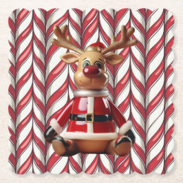 Porta-copo De Papel Ceramic Reindeer Coaster