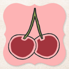 Porta-copo De Papel Cerejas