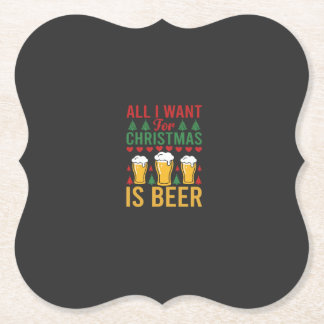 Porta-copo De Papel Cerveja de Natal Bebida de Feriado