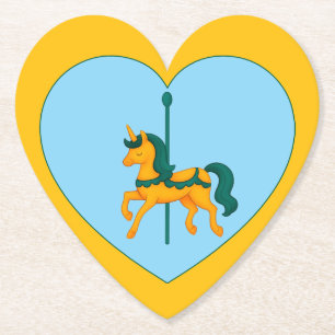 Porta-copo De Papel Chá de fraldas Whimsical Unicorn