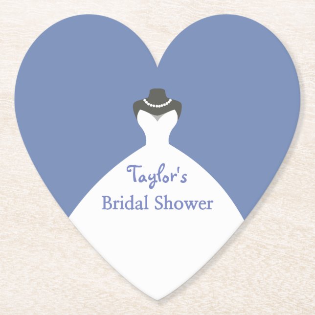 Porta-copo De Papel Chá de panela de Charme de Vestido de Casamento (Frente)