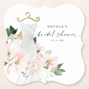 Porta-copo De Papel Chá de panela Floral Elegante Blush