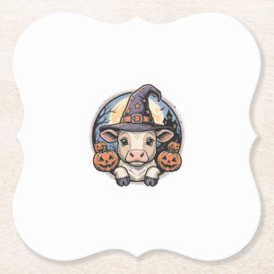 Porta-copo De Papel Chapeu de Bruxa de Becerro de Halloween Fofo Gravu
