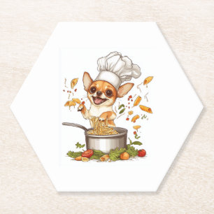 Porta-copo De Papel Chef Chihuahua - Mestre de Cachorro Culinário