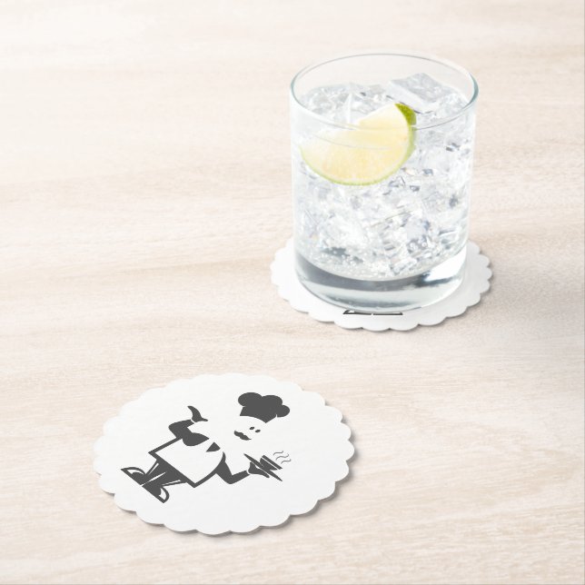 Porta-copo De Papel Chef segurando uma tigela de sopa (Insitu)