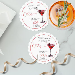 Porta-copo De Papel Cherry cocktail A tini bit Older Birthday