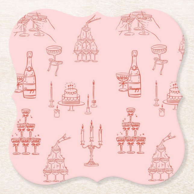 Porta-copo De Papel chic (Frente)