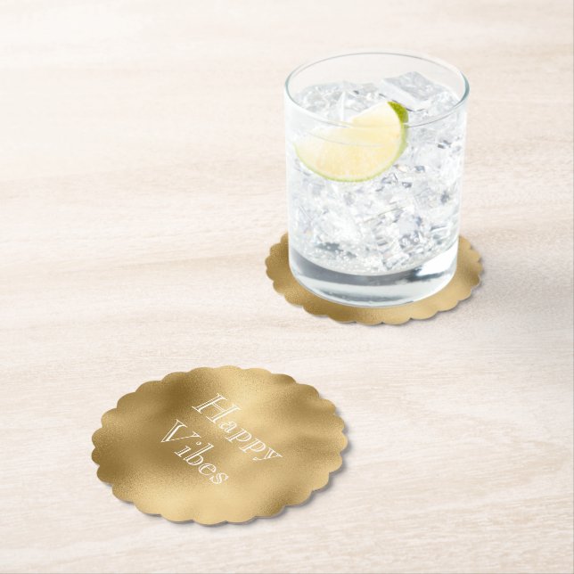 Porta-copo De Papel Chic Dourado (Insitu)