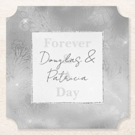 Porta-copo De Papel Chic Silver Lace