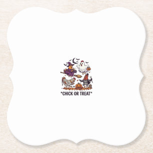 Porta-copo De Papel Chick Or Treat Haloween Galinhas Bruxa Fantasma Ab