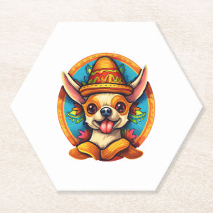 Porta-copo De Papel Chihuahua Mexico Cinco de Mayo Funny Dog