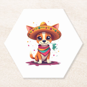 Porta-copo De Papel Chihuahua Mexico Cinco de Mayo Funny Dog (6)