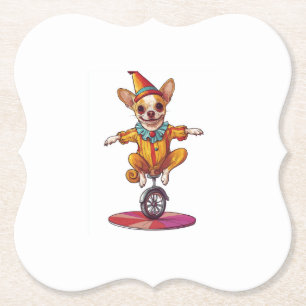 Porta-copo De Papel Chihuahua Palhaço � Cachorro de Circo Engraçado