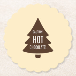 Porta-copo De Papel Chocolate quente natal Mikitiez mashmello aconcheg