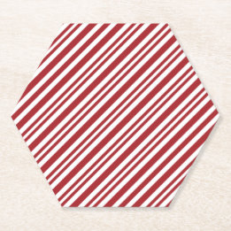 Porta-copo De Papel Christmas Candy Cane Stripes