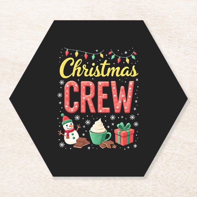 Porta-copo De Papel Christmas Crew (1) (Frente)