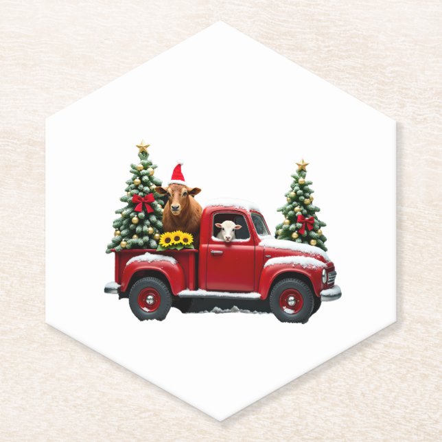 Porta-copo De Papel Christmas Farm (2) (Frente)