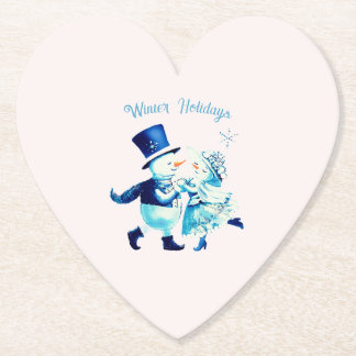 Porta-copo De Papel Christmas Frost Romance - Snowy Magic Vintage